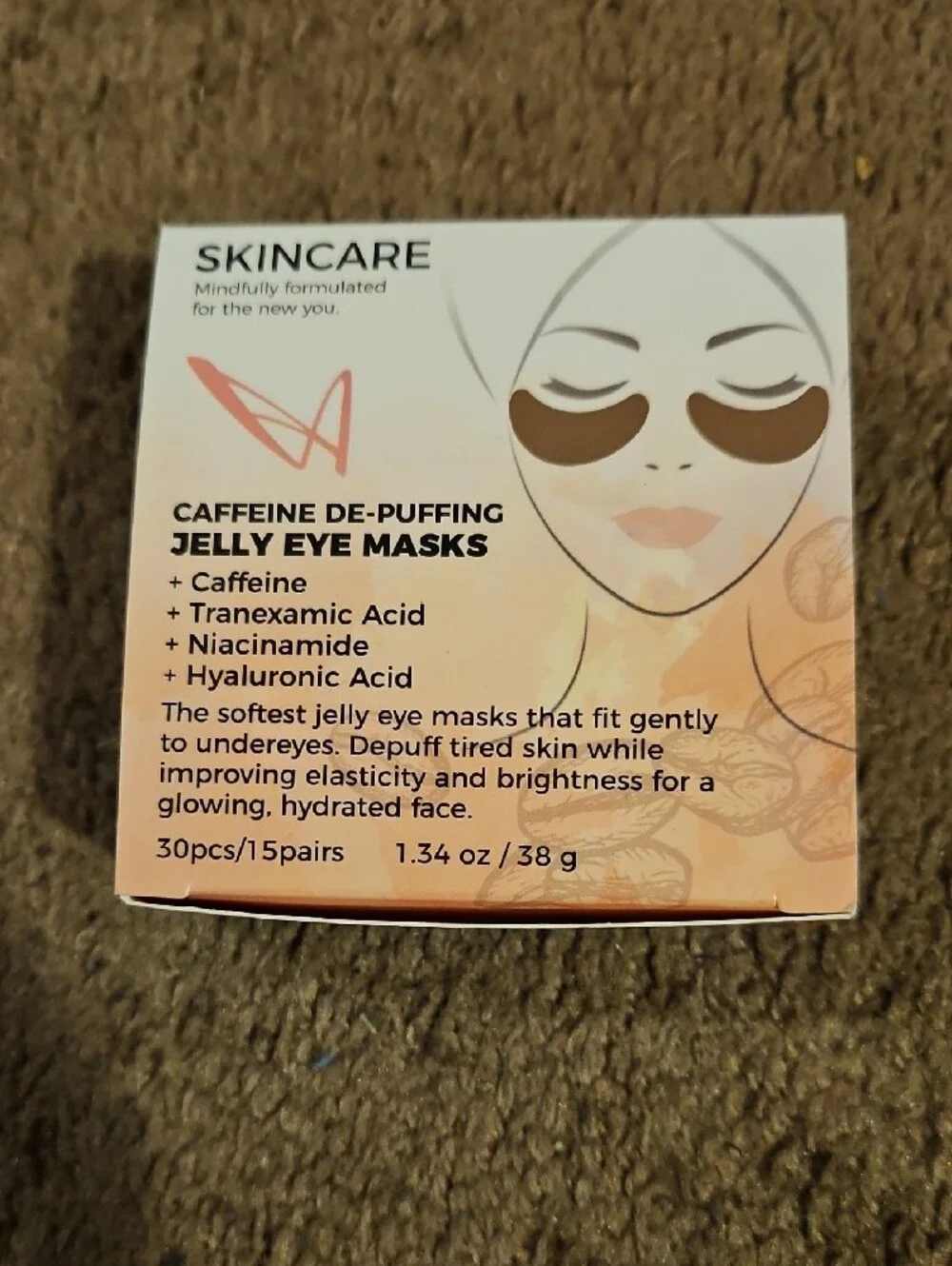 Skincare Jelly Eye Mask Trio - Rose, Chilled, Caffeine De-Puffing